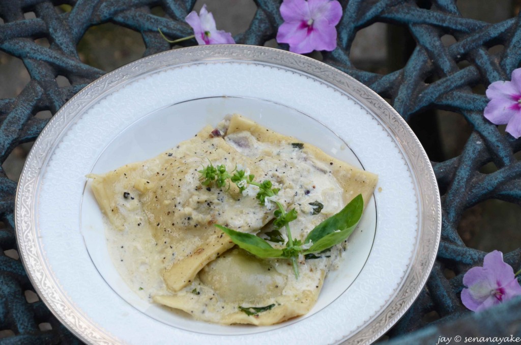 Mushroom&ricotta-ravioli