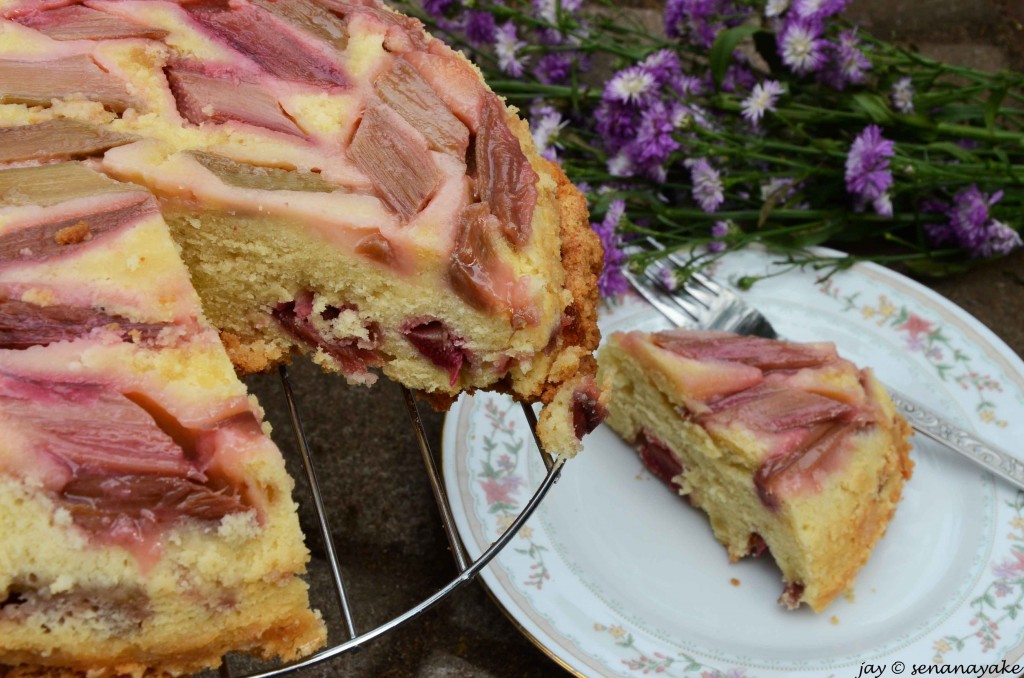 Rhubarb-cake