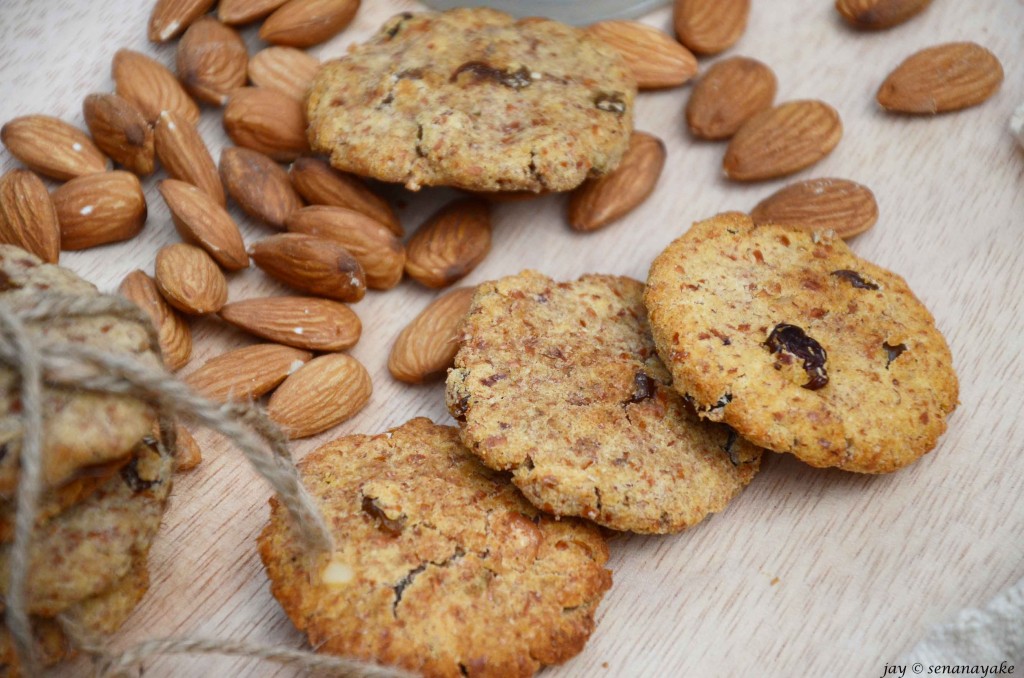 Three-almond-cookies