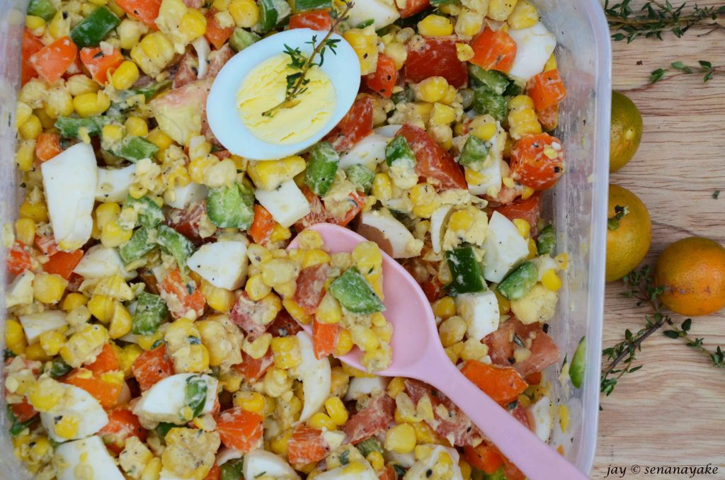 Sweetcorn-egg-salad