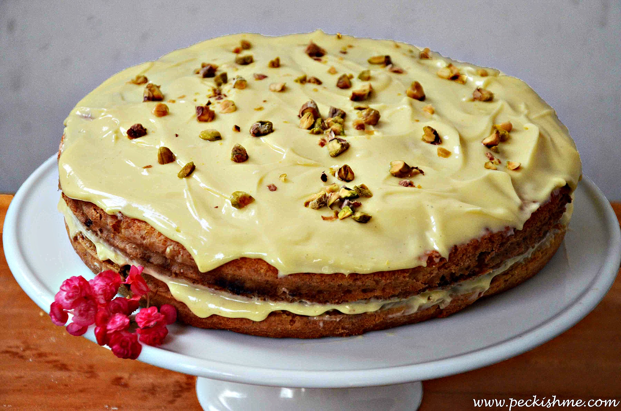 White chocolate Cardamom Cake Peckish Me
