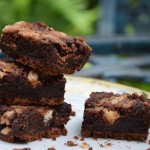 Dark & white chocolate brownies