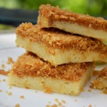 Creamy lime squares