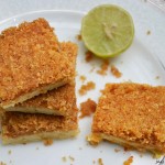 Creamy lime squares