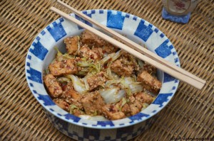 Sesame tofu stir fry