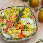 Sweet corn & egg salad