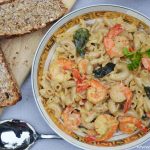 Creamy prawn pasta