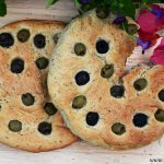 Rosemary Focaccia bread with olives