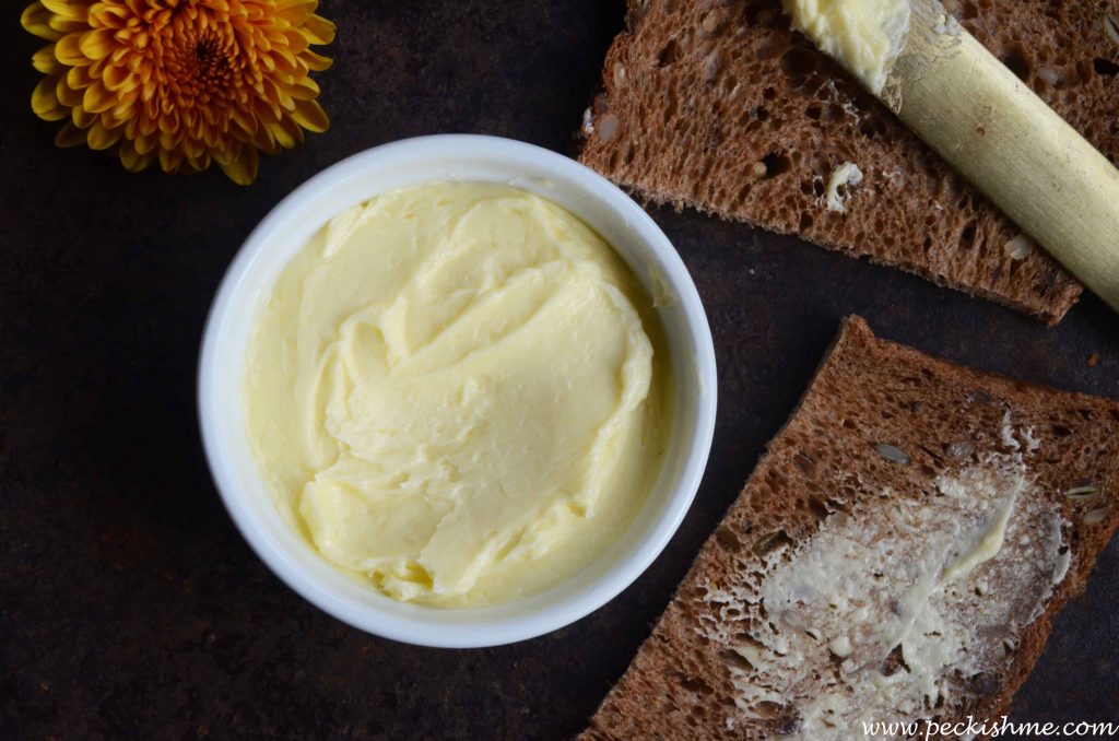 Homemade butter How to make butter at home Peckish Me